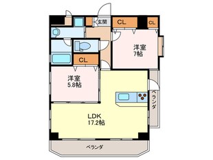 ガーデンパレス八尋Ⅱの物件間取画像